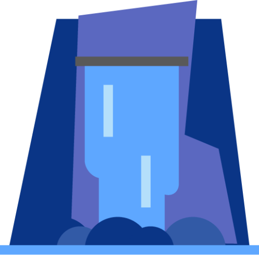 water fall night icon