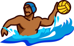 water polo (brown) emoji
