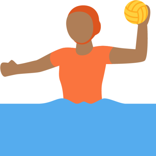 water polo tone 4 emoji