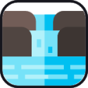 waterfall development icon