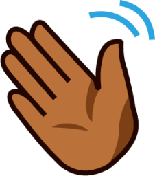 wave (brown) emoji