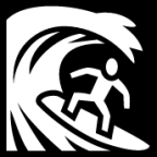 wave surfer icon