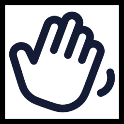 waving hand icon
