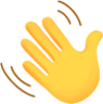 Waving hand emoji emoji