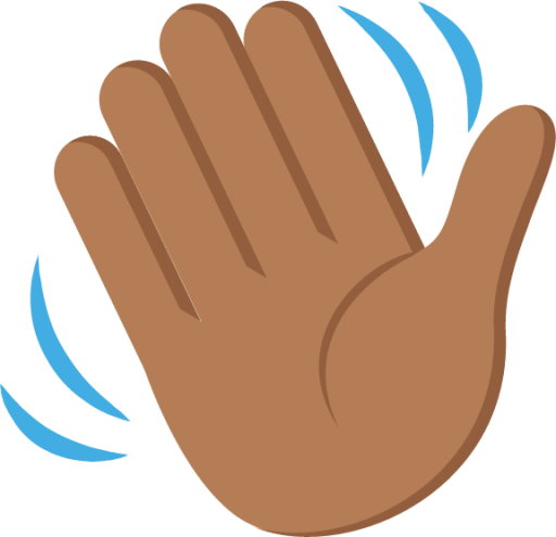 waving hand sign tone 4 emoji