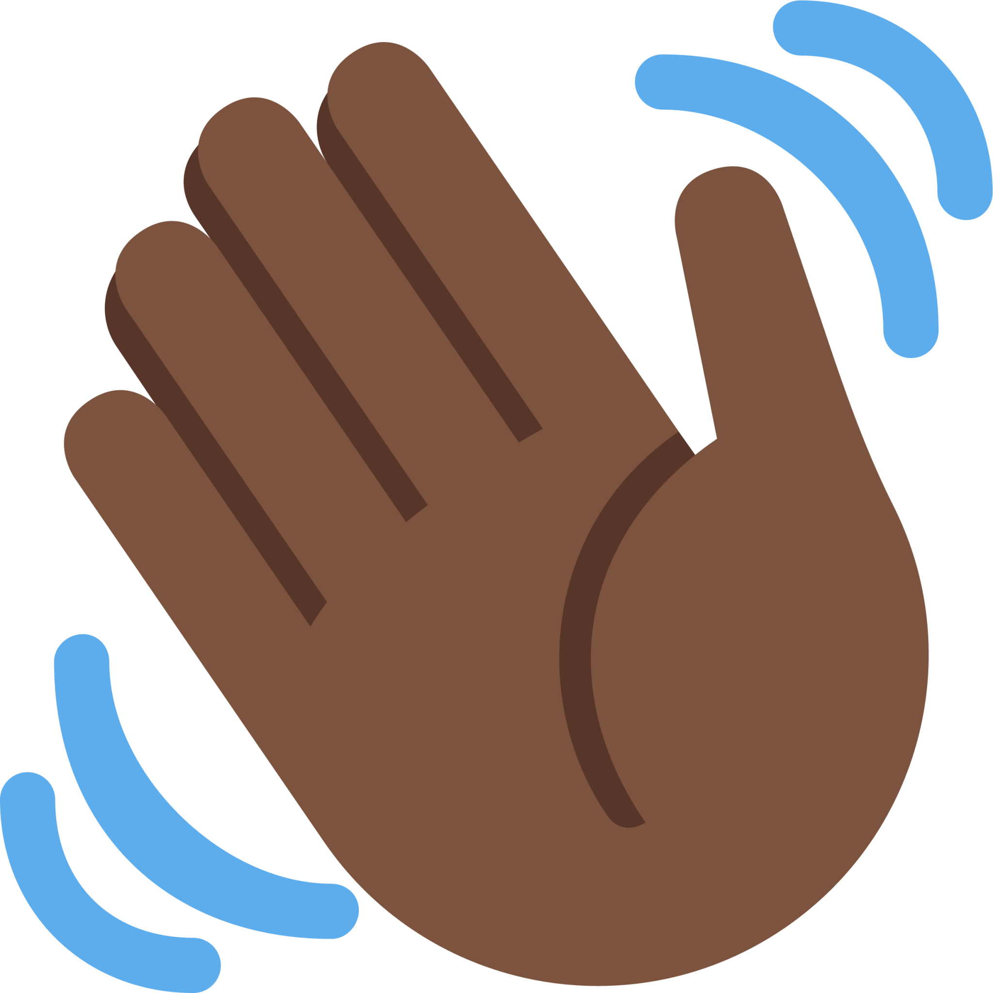 waving hand sign tone 5 emoji