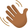 Waving hand skin 4 emoji emoji