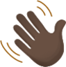 Waving hand skin 5 emoji emoji