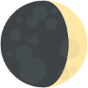 waxing crescent moon symbol emoji