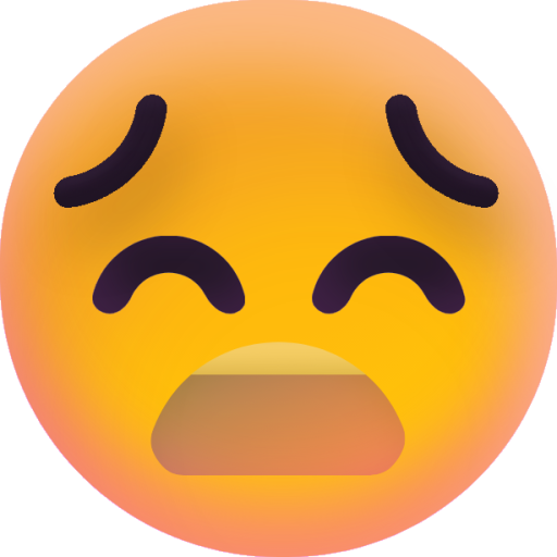 Weary Face emoji