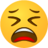 Weary face emoji emoji