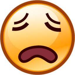 weary (smiley) emoji