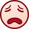 weary (white) emoji