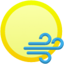 weather clear wind icon