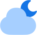 weather cloud moon icon
