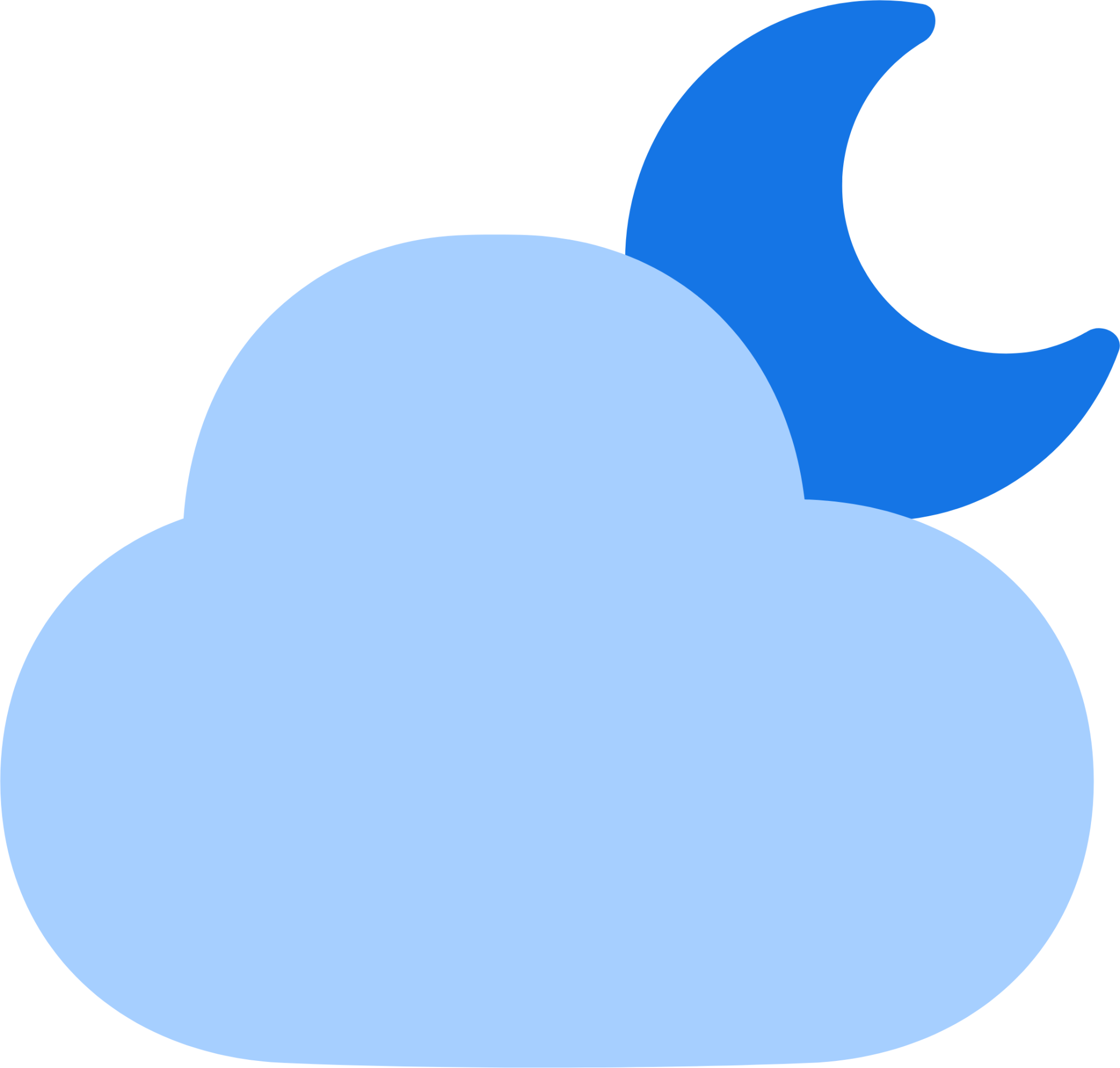 weather cloud moon icon