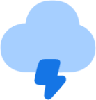 weather cloud thunder icon