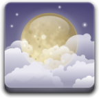 weather clouds night icon