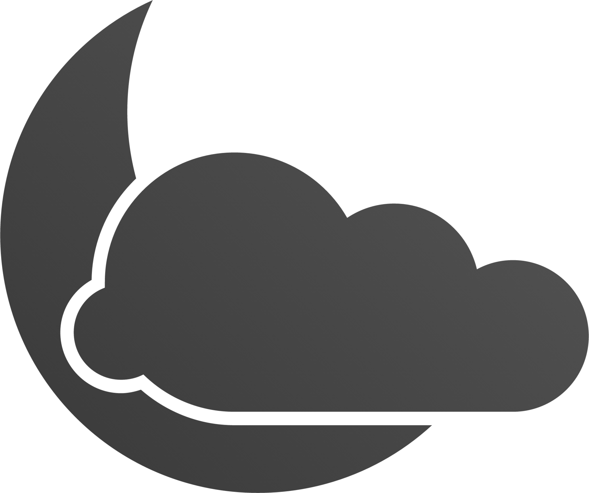 weather clouds night icon