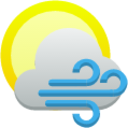 weather clouds wind icon