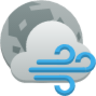 weather clouds wind night icon