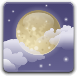 weather few clouds night icon