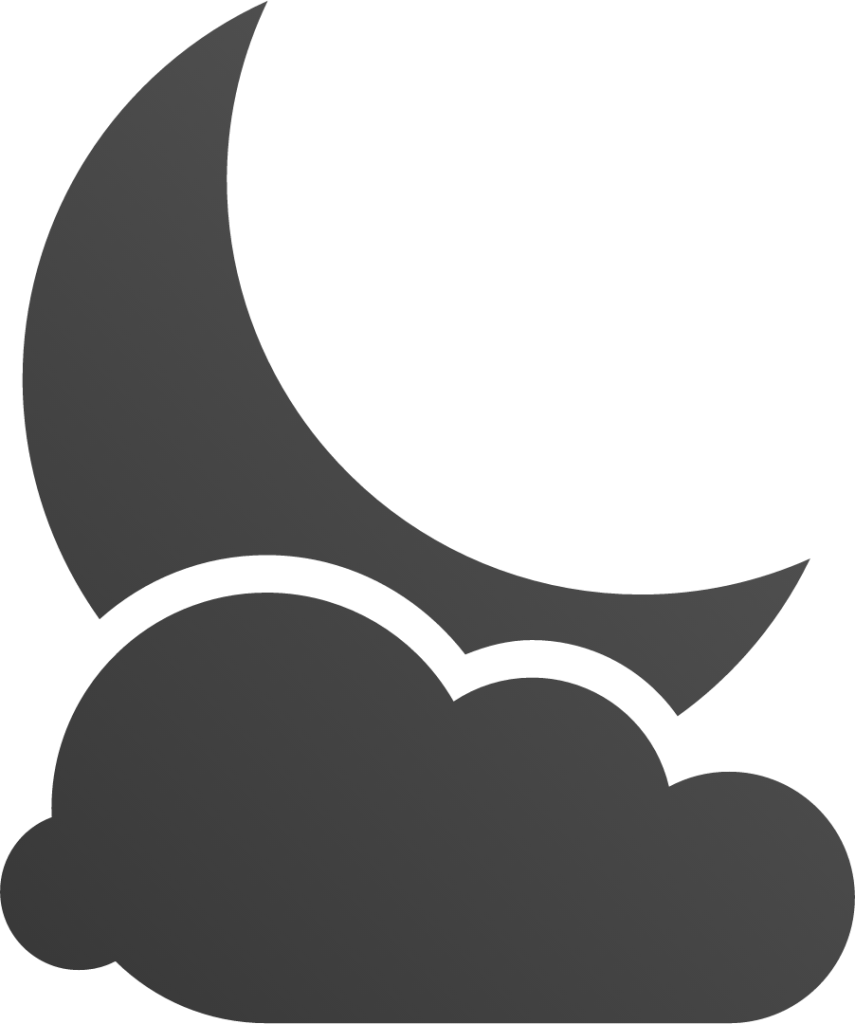 weather few clouds night icon