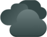 weather many clouds icon
