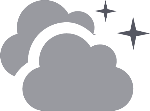 weather overcast night symbolic icon