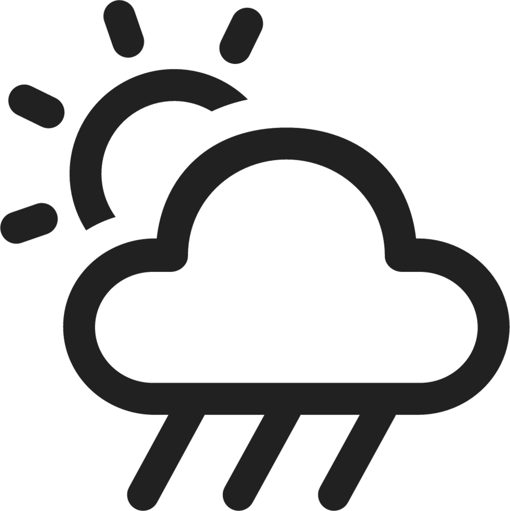 Weather Rain Showers Day icon