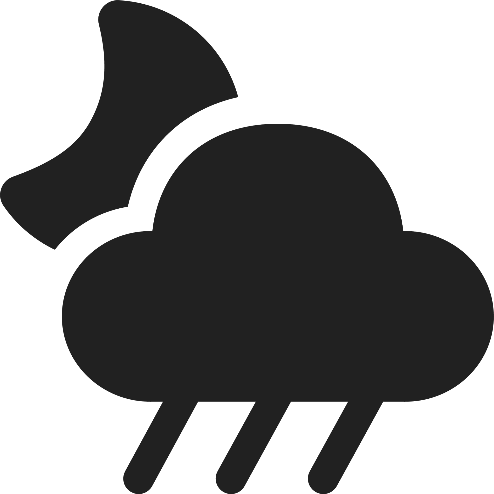 Weather Rain Showers Night icon