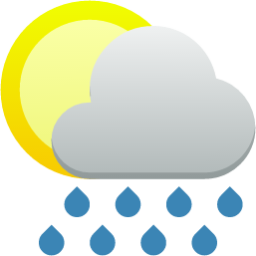 weather showers day icon