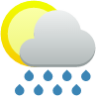 weather showers day icon