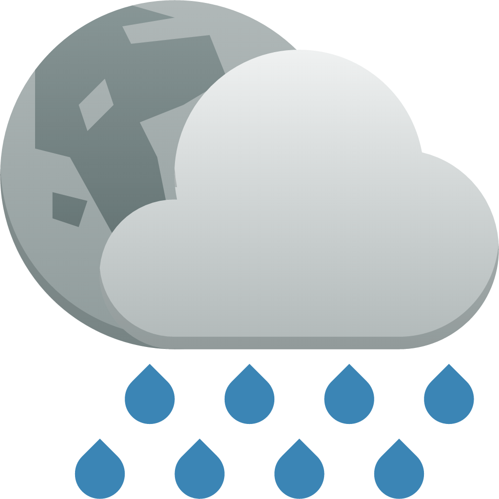 weather showers night icon