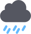 weather showers scattered symbolic icon