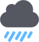 weather showers symbolic icon