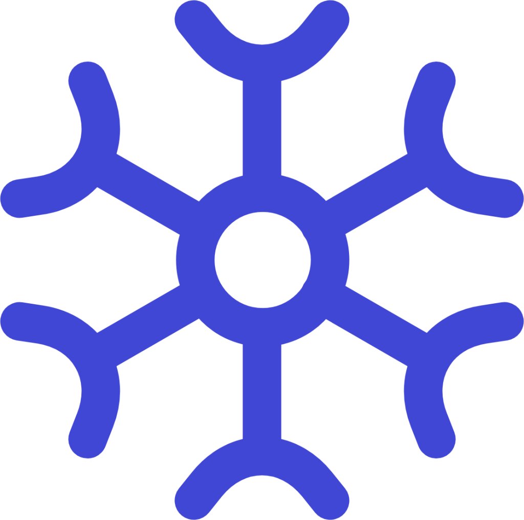 weather snow flake icon