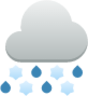 weather snow rain icon