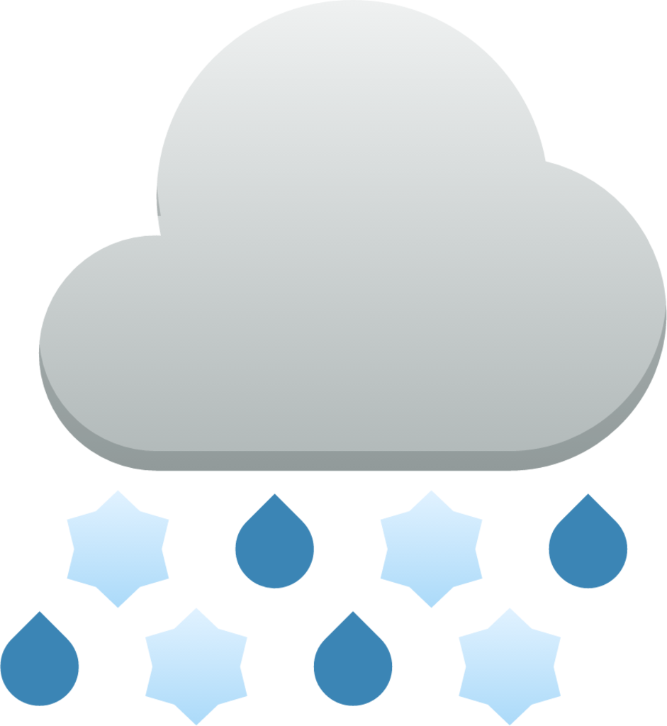 weather snow rain icon