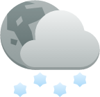 weather snow scattered night icon