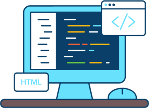 Web development illustration