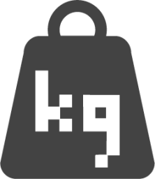 weight kilograms icon