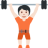 weight lifter tone 1 emoji
