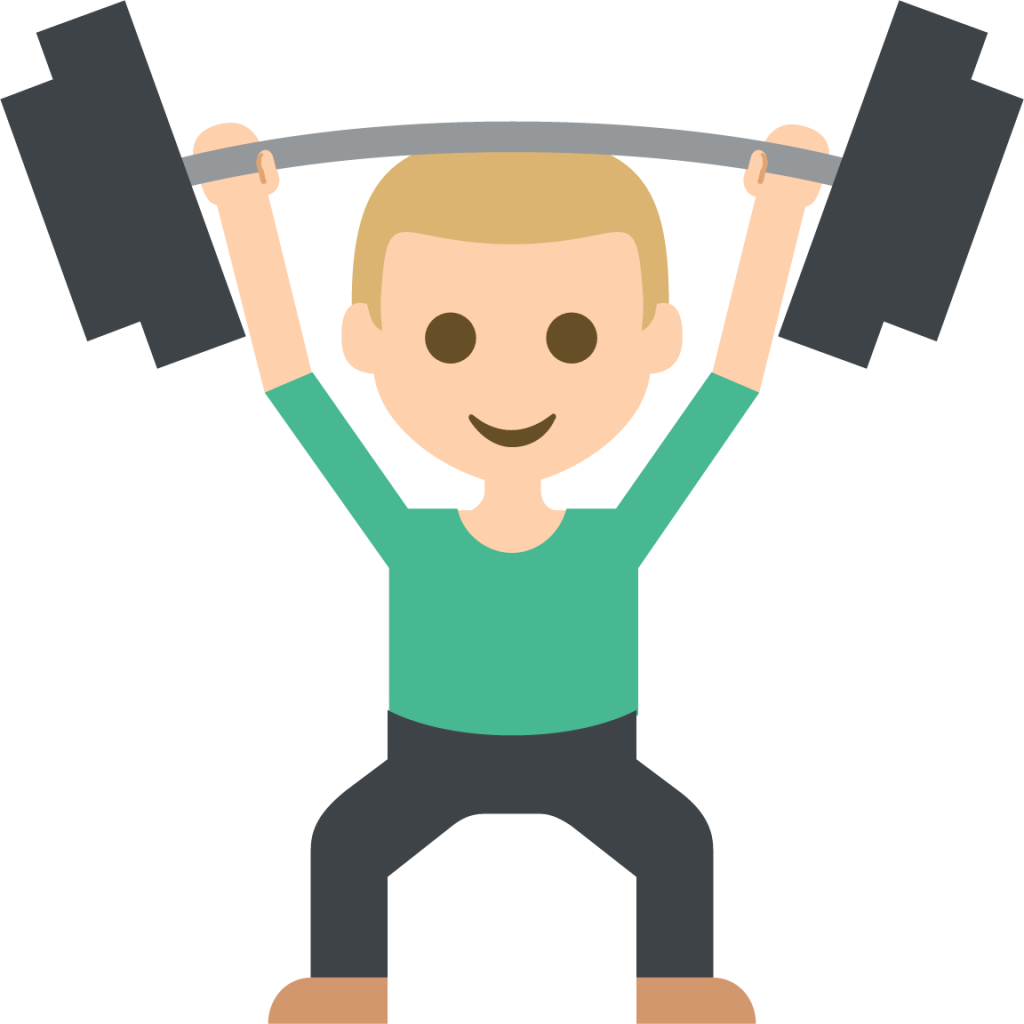 weight lifter tone 2 emoji