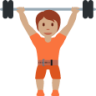 weight lifter tone 3 emoji
