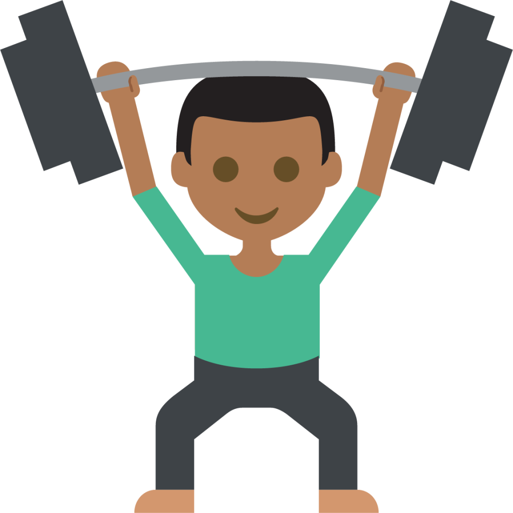 weight lifter tone 4 emoji