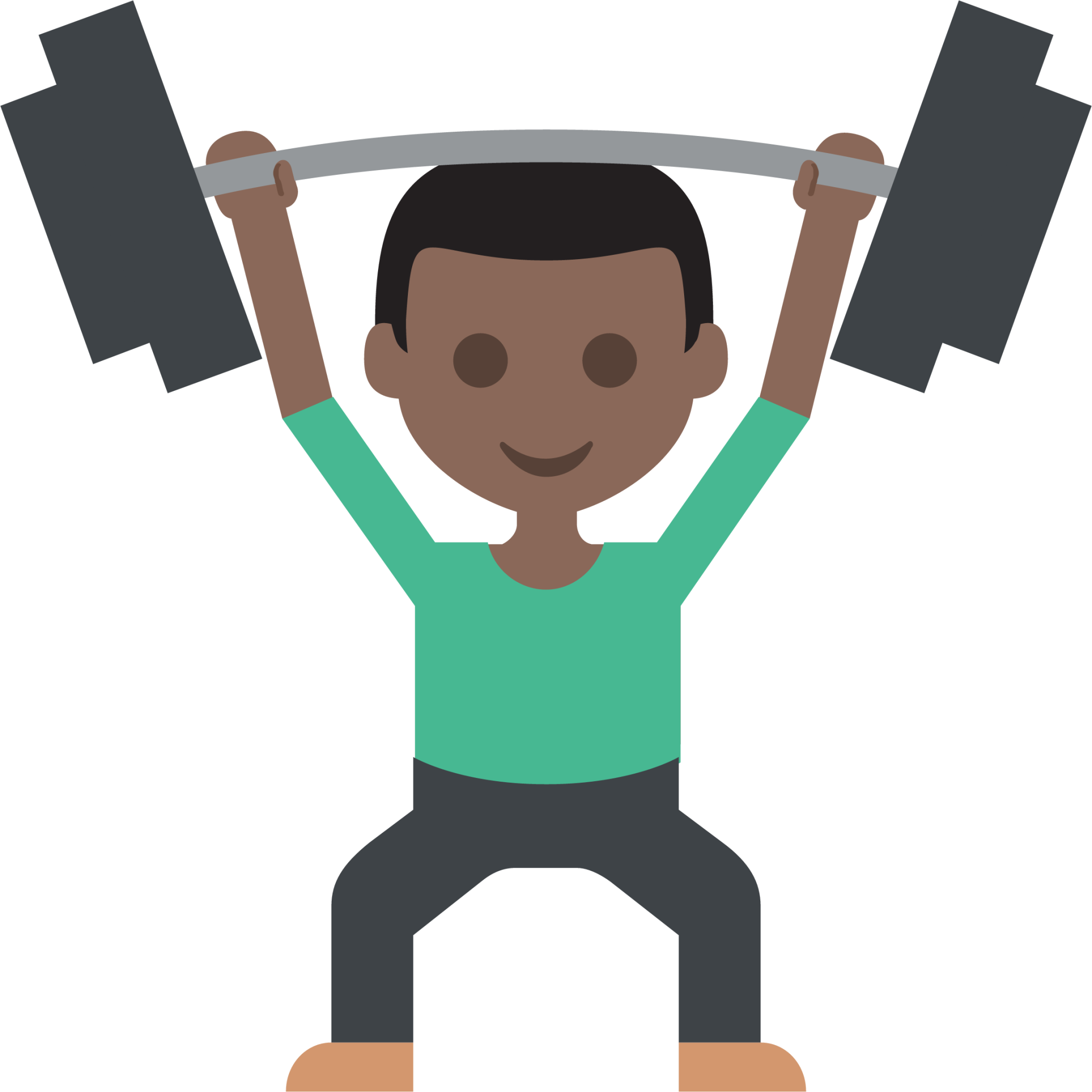 weight lifter tone 5 emoji