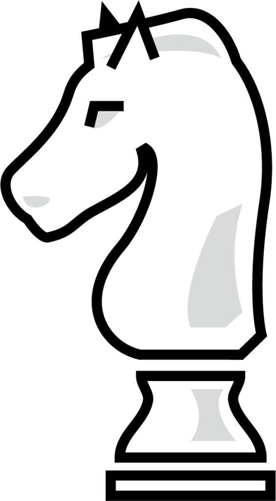 white chess knight emoji