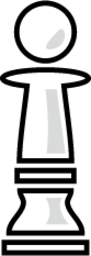 white chess pawn emoji