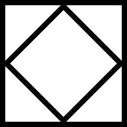 white diamond in square emoji